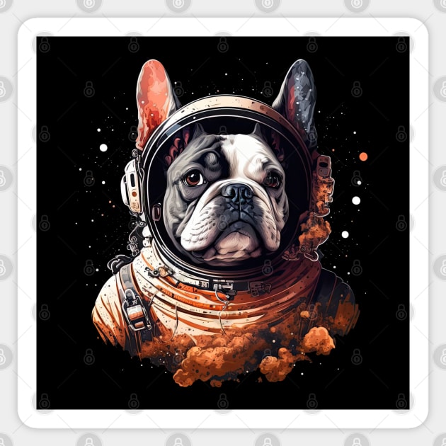 French Bulldog Astronaut Sticker by JayD World